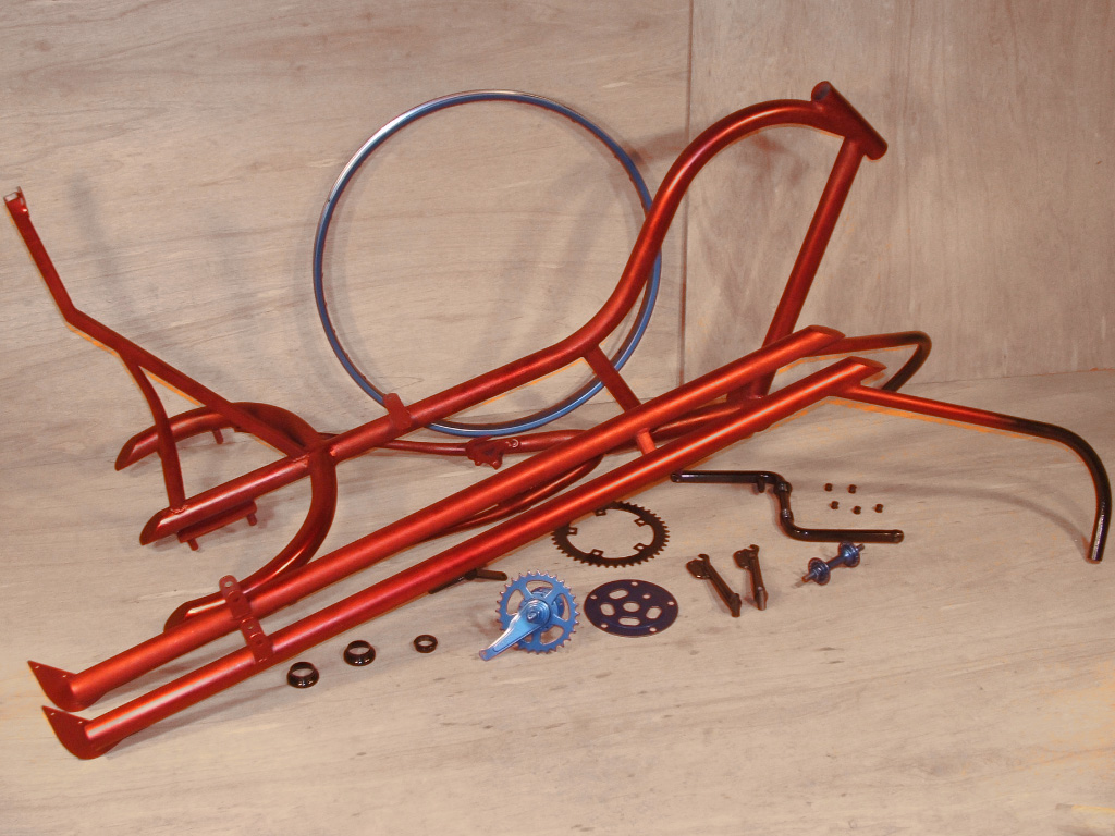 Gladiator Chopper Trike - chopper frame painted